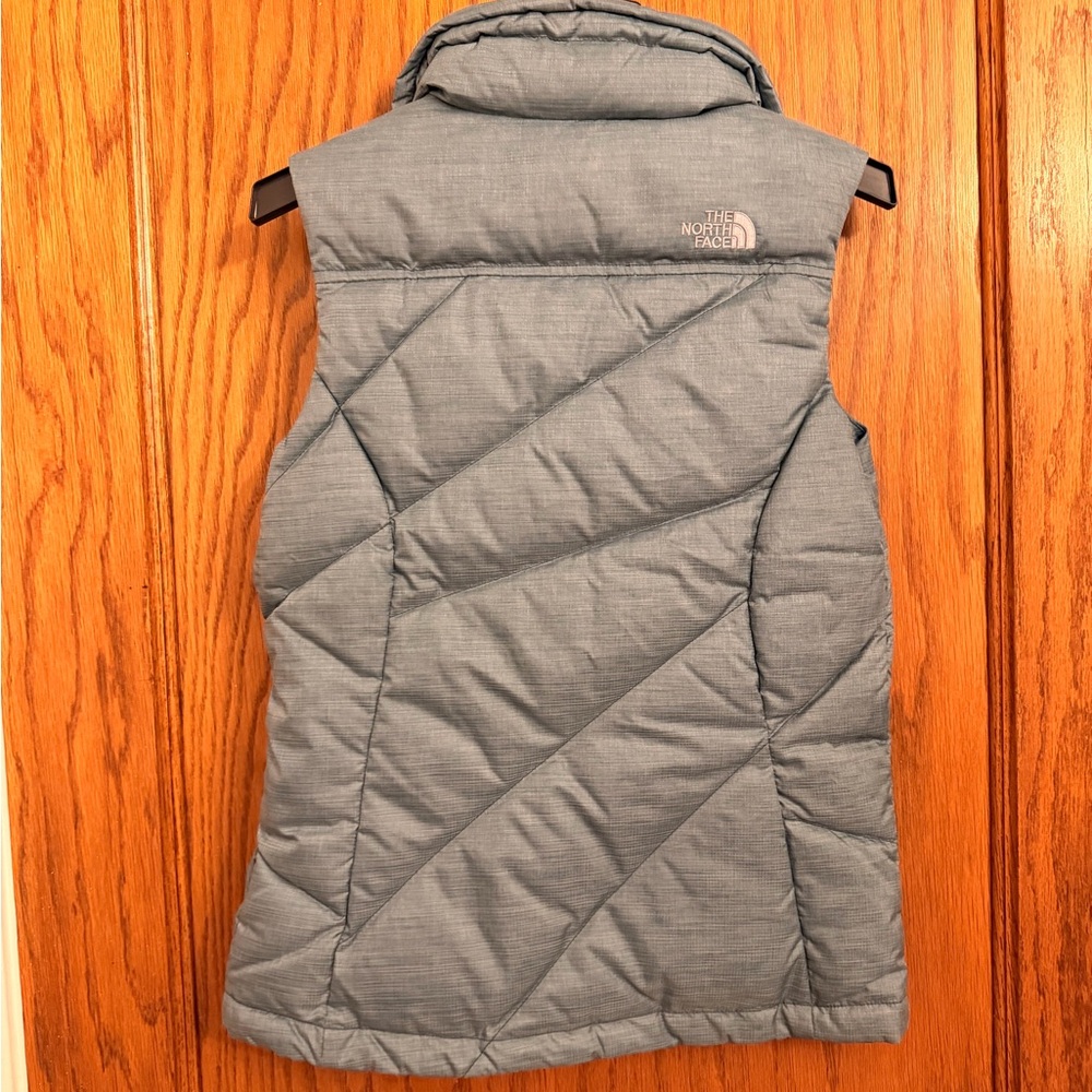 The North Face Heathered Light Blue Puffer Vest